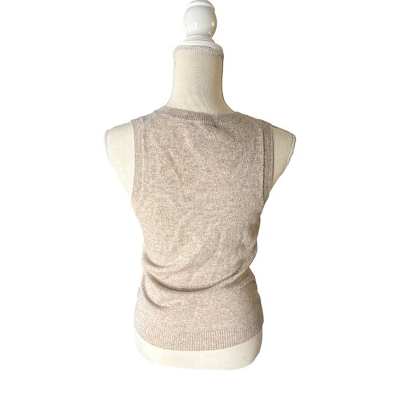 Reformation Reese Cashmere Tank sweater vest size XS foggy tan beige wool - Picture 8 of 12